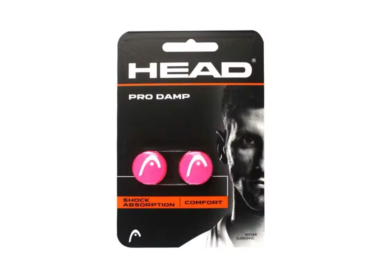 Par Antivibrador Raqueta Mod. Pro Damp Head Tenis Frontenis Rosa