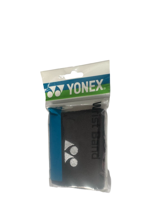 Muñequera Yonex Wrist Band Antibacterial 1 Pieza Sudor Negra
