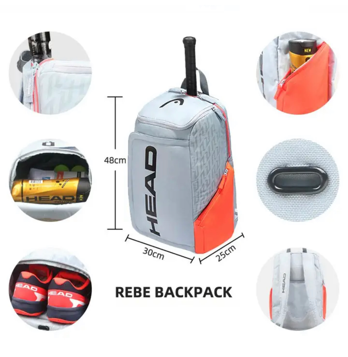 Backpack Mochila Head Radical Raquetero Raqueta Porta Tenis
