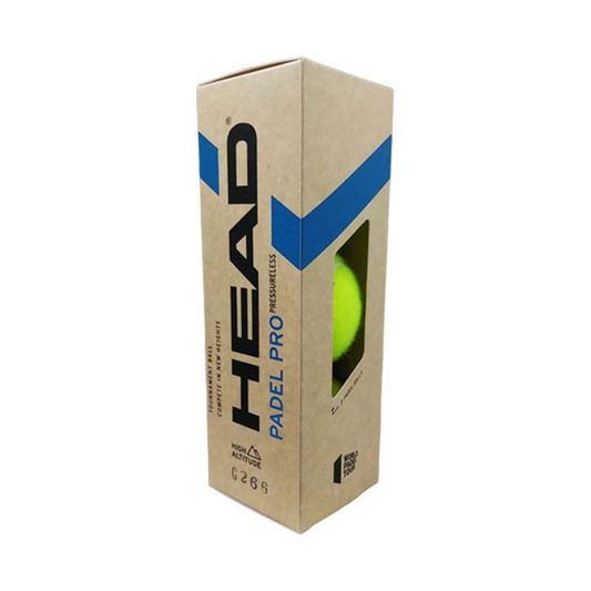 Pelota Head Padel Pro Pressureless Caja con 3 Pelotas
