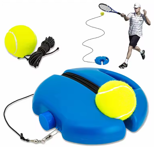 Kit Juego Base De Entrenamiento Pelota Tenis Rebote Portatil