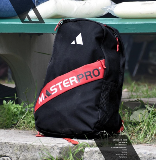 Backpack Mochila MasterPro (Negro/Rojo) 95-BKRD