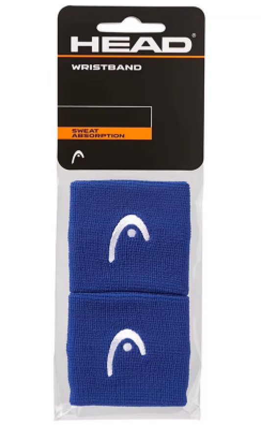 Par de Muñequeras Deportiva Absorbe Sudor Tenista Squash Padel Azul