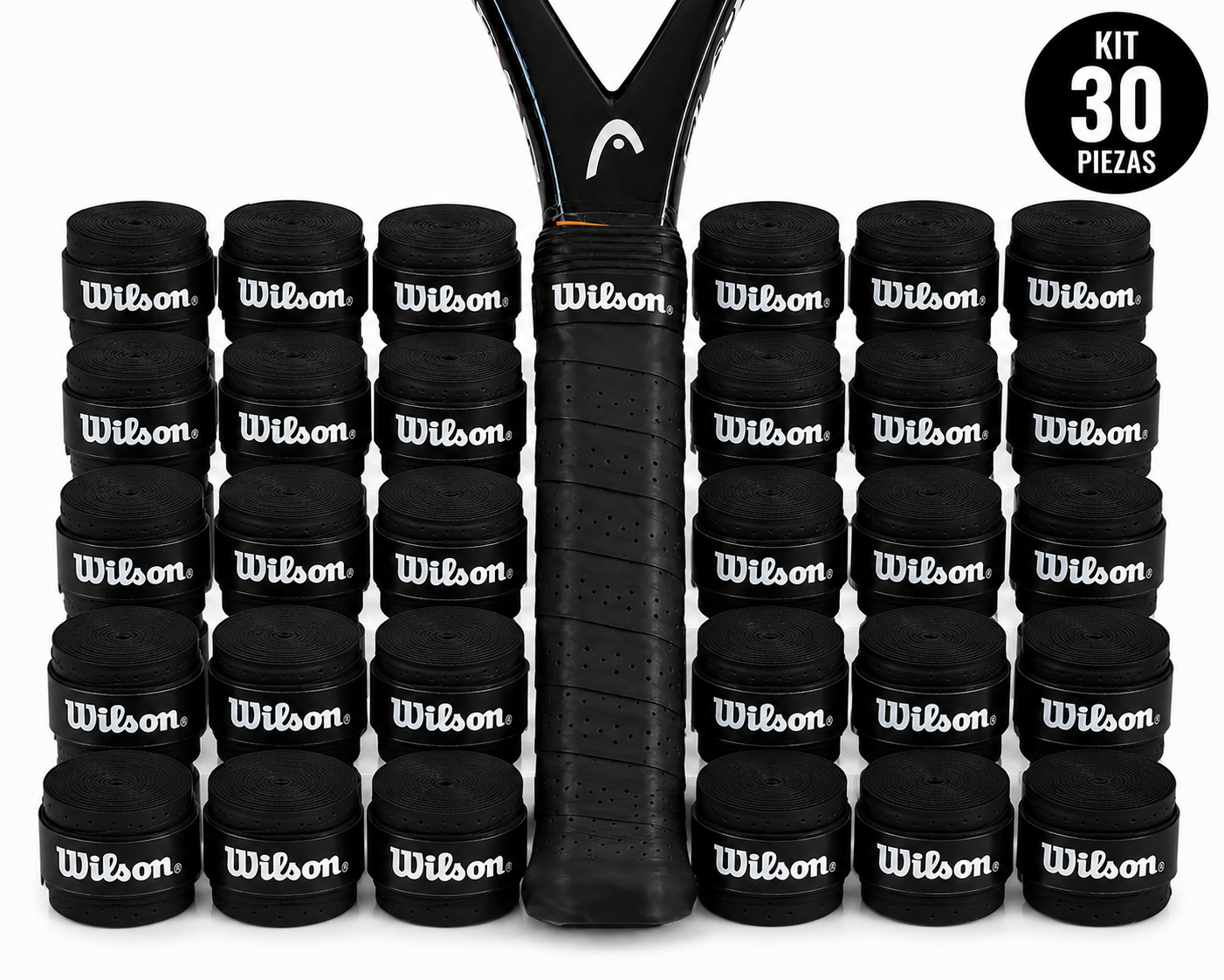 Overgrip Grip Perforado Raqueta Tenis ,squash Padel Paquete 30 piezas