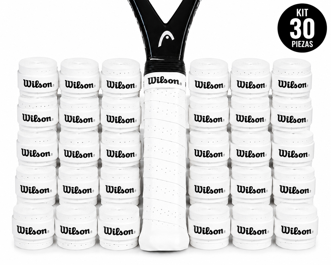 Overgrip Grip Perforado Raqueta Tenis ,squash Padel Paquete 30 piezas