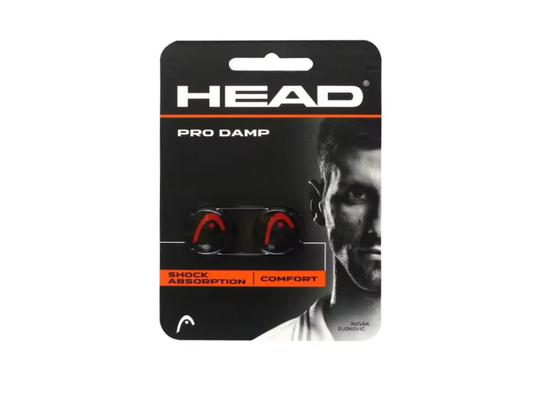 Par Antivibrador Raqueta Mod. Pro Damp Head Tenis Frontenis Rojo Negro
