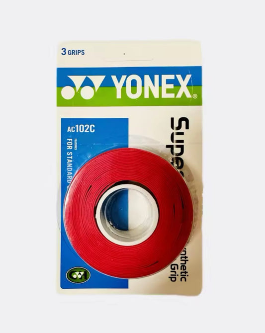 Grip Yonex Raqueta Pack Rollo Tenis Padel Squash Frontenis Rojo