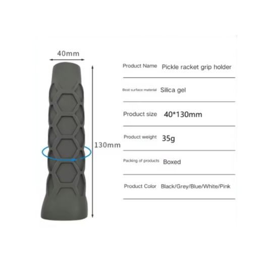 Grip Silicon Raqueta Pala Padel Pickleball Hex Grip Azul