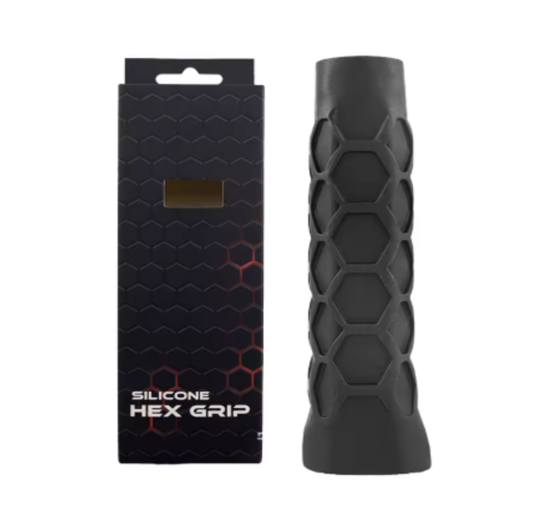 Grip Silicon Raqueta Pala Padel Pickleball Hex Grip Blanco Negro