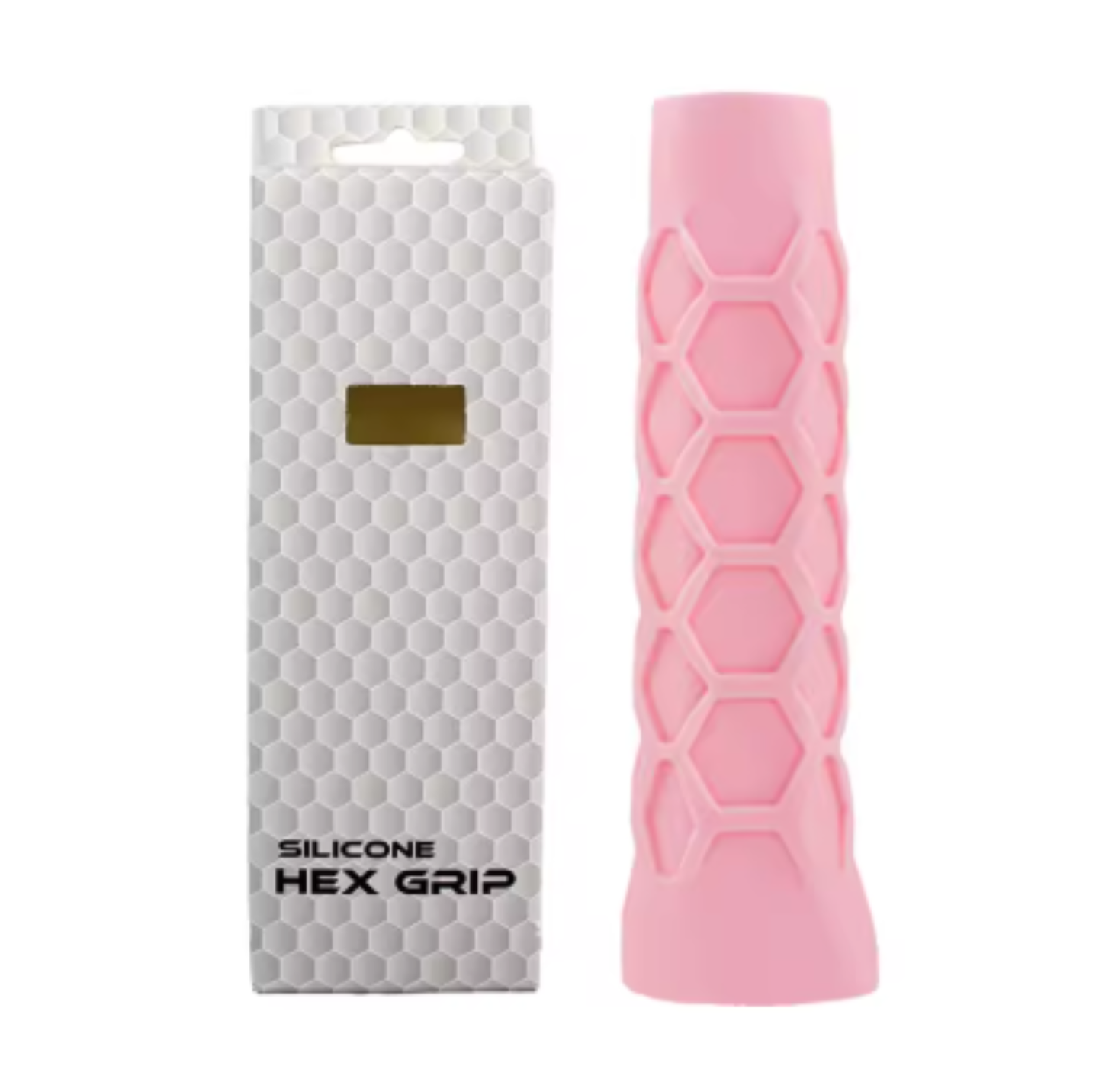 Grip Silicon Raqueta Pala Padel Pickleball Hex Grip Blanco Rosa