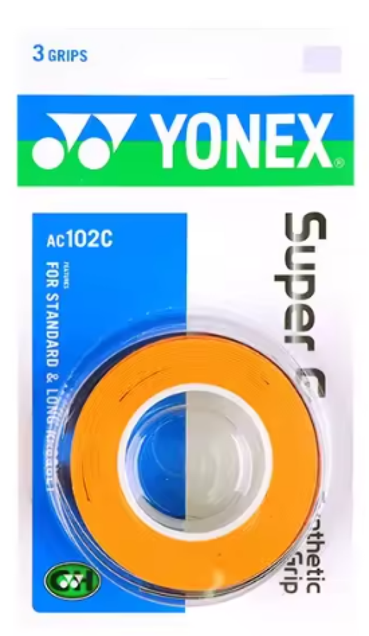 Grip Yonex Raqueta Pack Rollo Tenis Padel Squash Frontenis Naranja